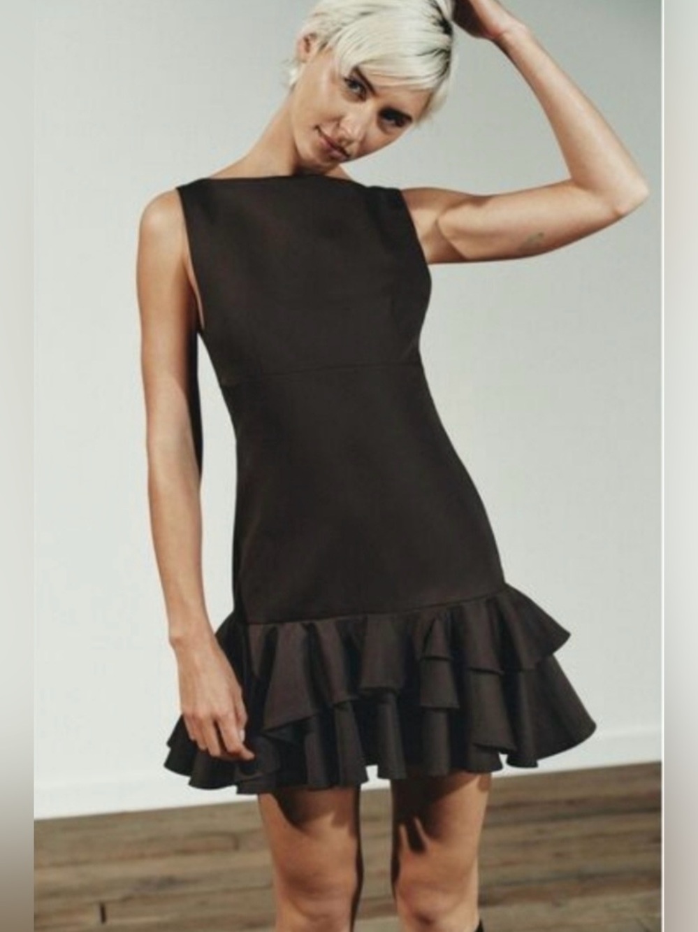 Zara NWT ruffle dress